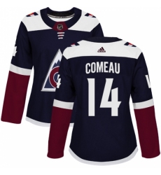 Women's Adidas Colorado Avalanche #14 Blake Comeau Authentic Navy Blue Alternate NHL Jersey Women's Adidas Colorado Avalanche #14 Blake Comeau Authentic Navy Blue Alternate NHL Jersey