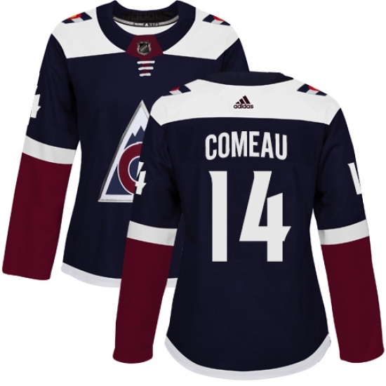 Women's Adidas Colorado Avalanche #14 Blake Comeau Authentic Navy Blue Alternate NHL Jersey Women's Adidas Colorado Avalanche #14 Blake Comeau Authentic Navy Blue Alternate NHL Jersey