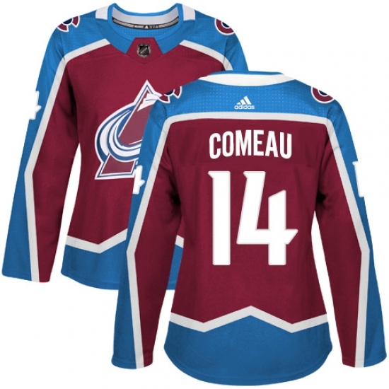 Women's Adidas Colorado Avalanche #14 Blake Comeau Premier Burgundy Red Home NHL Jersey Women's Adidas Colorado Avalanche #14 Blake Comeau Premier Burgundy Red Home NHL Jersey