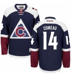 Women's Reebok Colorado Avalanche #14 Blake Comeau Premier Blue Third NHL Jersey
