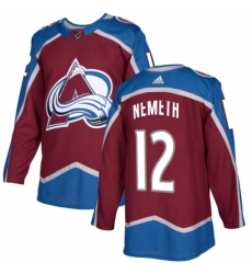 Men's Adidas Colorado Avalanche #12 Patrik Nemeth Authentic Burgundy Red Home NHL Jersey Men's Adidas Colorado Avalanche #12 Patrik Nemeth Authentic Burgundy Red Home NHL Jersey