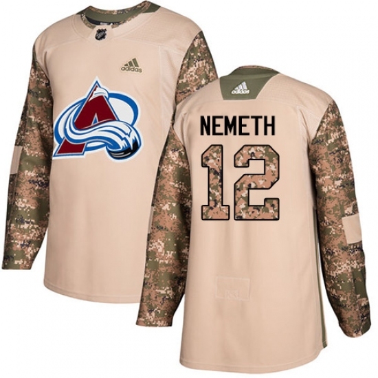 Men's Adidas Colorado Avalanche #12 Patrik Nemeth Authentic Camo Veterans Day Practice NHL Jersey Men's Adidas Colorado Avalanche #12 Patrik Nemeth Authentic Camo Veterans Day Practice NHL Jersey
