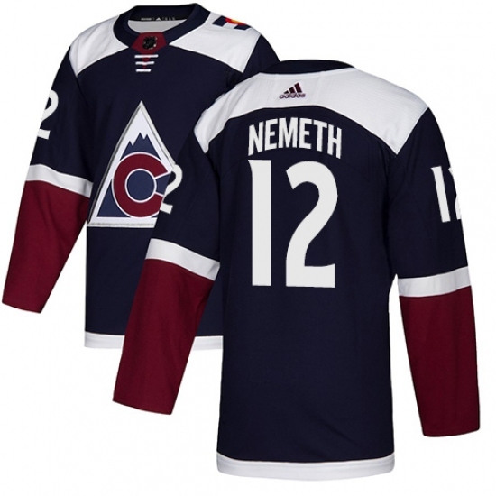 Men's Adidas Colorado Avalanche #12 Patrik Nemeth Authentic Navy Blue Alternate NHL Jersey Men's Adidas Colorado Avalanche #12 Patrik Nemeth Authentic Navy Blue Alternate NHL Jersey