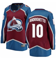 Women's Colorado Avalanche #10 Sven Andrighetto Fanatics Branded Maroon Home Breakaway NHL Jersey