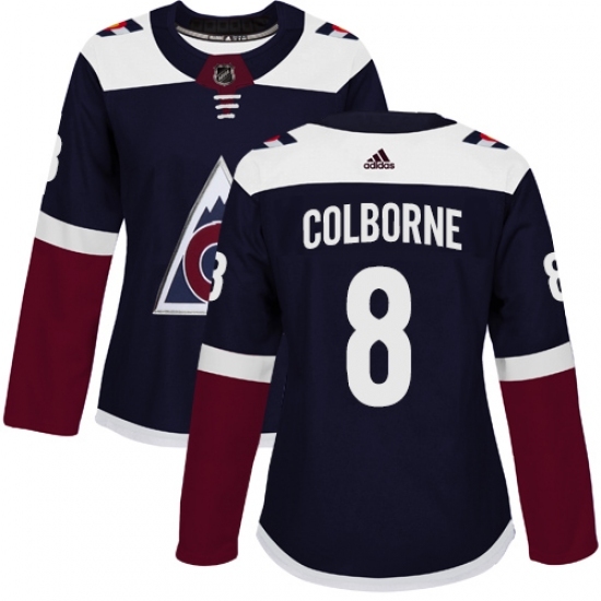 Women's Adidas Colorado Avalanche #8 Joe Colborne Authentic Navy Blue Alternate NHL Jersey Women's Adidas Colorado Avalanche #8 Joe Colborne Authentic Navy Blue Alternate NHL Jersey