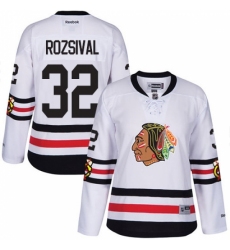 Women's Reebok Chicago Blackhawks #32 Michal Rozsival Authentic White 2017 Winter Classic NHL Jersey