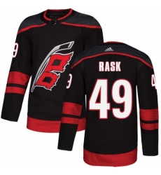 Youth Adidas Carolina Hurricanes #49 Victor Rask Premier Black Alternate NHL Jersey