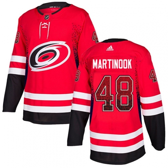 Men's Adidas Carolina Hurricanes #48 Jordan Martinook Authentic Red Drift Fashion NHL Jersey Men's Adidas Carolina Hurricanes #48 Jordan Martinook Authentic Red Drift Fashion NHL Jersey