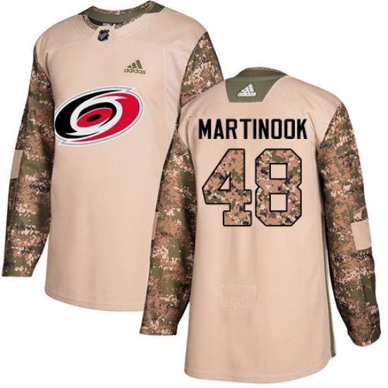 Youth Adidas Carolina Hurricanes #48 Jordan Martinook Authentic Camo Veterans Day Practice NHL Jersey Youth Adidas Carolina Hurricanes #48 Jordan Martinook Authentic Camo Veterans Day Practice NHL Jersey