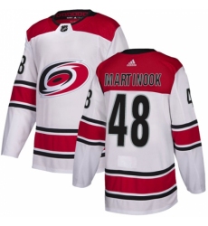 Youth Adidas Carolina Hurricanes #48 Jordan Martinook Authentic White Away NHL Jersey Youth Adidas Carolina Hurricanes #48 Jordan Martinook Authentic White Away NHL Jersey