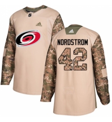 Men's Adidas Carolina Hurricanes #42 Joakim Nordstrom Authentic Camo Veterans Day Practice NHL Jersey Men's Adidas Carolina Hurricanes #42 Joakim Nordstrom Authentic Camo Veterans Day Practice NHL Jersey