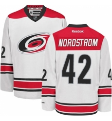 Women's Reebok Carolina Hurricanes #42 Joakim Nordstrom Authentic White Away NHL Jersey Women's Reebok Carolina Hurricanes #42 Joakim Nordstrom Authentic White Away NHL Jersey
