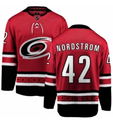 Youth Carolina Hurricanes #42 Joakim Nordstrom Fanatics Branded Red Home Breakaway NHL Jersey Youth Carolina Hurricanes #42 Joakim Nordstrom Fanatics Branded Red Home Breakaway NHL Jersey