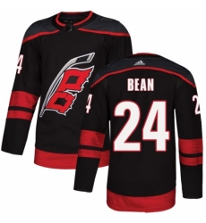Men's Adidas Carolina Hurricanes #24 Jake Bean Premier Black Alternate NHL Jersey