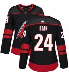 Women's Adidas Carolina Hurricanes #24 Jake Bean Authentic Black Alternate NHL Jersey
