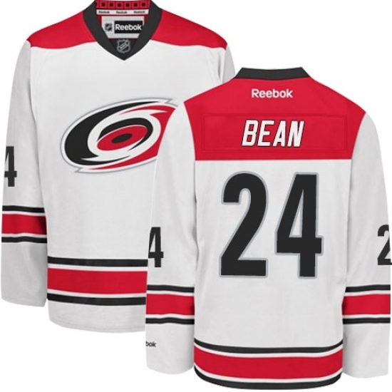 Women's Reebok Carolina Hurricanes #24 Jake Bean Authentic White Away NHL Jersey Women's Reebok Carolina Hurricanes #24 Jake Bean Authentic White Away NHL Jersey