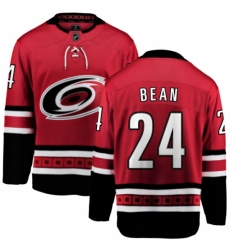 Youth Carolina Hurricanes #24 Jake Bean Fanatics Branded Red Home Breakaway NHL Jersey