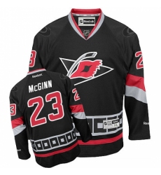 Men's Reebok Carolina Hurricanes #23 Brock McGinn Premier Black Third NHL Jersey Men's Reebok Carolina Hurricanes #23 Brock McGinn Premier Black Third NHL Jersey