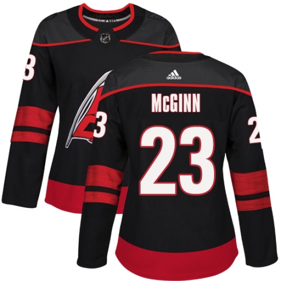 Women's Adidas Carolina Hurricanes #23 Brock McGinn Premier Black Alternate NHL Jersey Women's Adidas Carolina Hurricanes #23 Brock McGinn Premier Black Alternate NHL Jersey