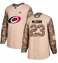 Youth Adidas Carolina Hurricanes #23 Brock McGinn Authentic Camo Veterans Day Practice NHL Jersey Youth Adidas Carolina Hurricanes #23 Brock McGinn Authentic Camo Veterans Day Practice NHL Jersey