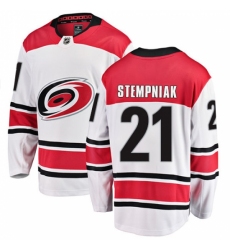 Youth Carolina Hurricanes #21 Lee Stempniak Fanatics Branded White Away Breakaway NHL Jersey Youth Carolina Hurricanes #21 Lee Stempniak Fanatics Branded White Away Breakaway NHL Jersey