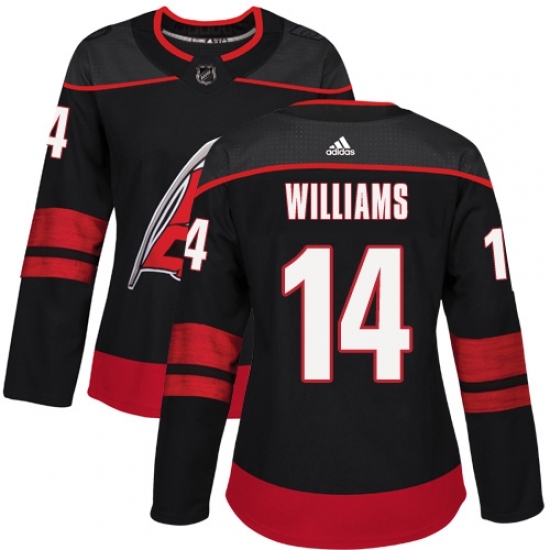 Women's Adidas Carolina Hurricanes #14 Justin Williams Premier Black Alternate NHL Jersey Women's Adidas Carolina Hurricanes #14 Justin Williams Premier Black Alternate NHL Jersey