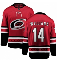 Youth Carolina Hurricanes #14 Justin Williams Fanatics Branded Red Home Breakaway NHL Jersey