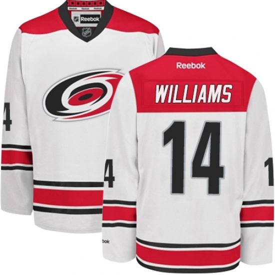 Youth Reebok Carolina Hurricanes #14 Justin Williams Authentic White Away NHL Jersey Youth Reebok Carolina Hurricanes #14 Justin Williams Authentic White Away NHL Jersey