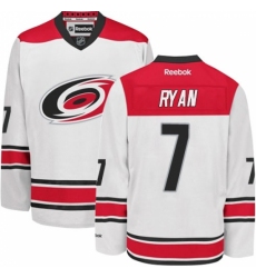 Youth Reebok Carolina Hurricanes #7 Derek Ryan Authentic White Away NHL Jersey