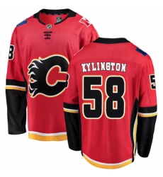 Youth Calgary Flames #58 Oliver Kylington Fanatics Branded Red Home Breakaway NHL Jersey
