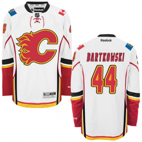 Men's Reebok Calgary Flames #44 Matt Bartkowski Authentic White Away NHL Jersey Men's Reebok Calgary Flames #44 Matt Bartkowski Authentic White Away NHL Jersey