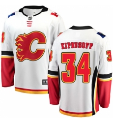 Men's Calgary Flames #34 Miikka Kiprusoff Fanatics Branded White Away Breakaway NHL Jersey Men's Calgary Flames #34 Miikka Kiprusoff Fanatics Branded White Away Breakaway NHL Jersey
