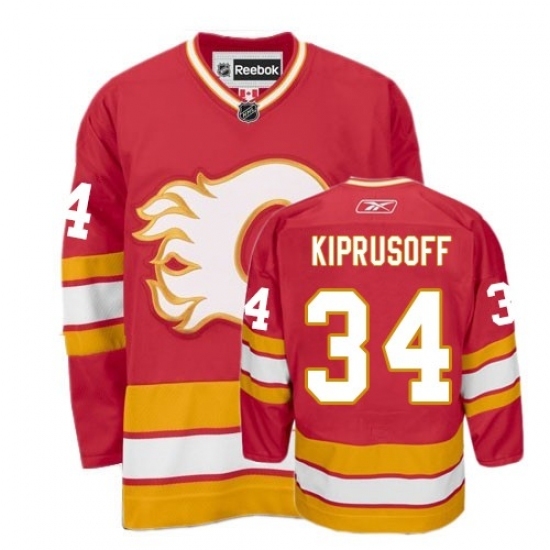 Youth Reebok Calgary Flames #34 Miikka Kiprusoff Authentic Red Third NHL Jersey Youth Reebok Calgary Flames #34 Miikka Kiprusoff Authentic Red Third NHL Jersey