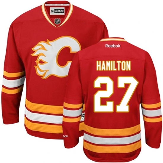 Men's Reebok Calgary Flames #27 Dougie Hamilton Premier Red Third NHL Jersey Men's Reebok Calgary Flames #27 Dougie Hamilton Premier Red Third NHL Jersey