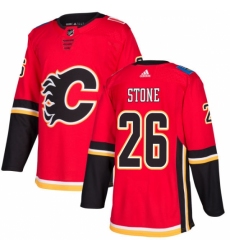 Youth Adidas Calgary Flames #26 Michael Stone Authentic Red Home NHL Jersey