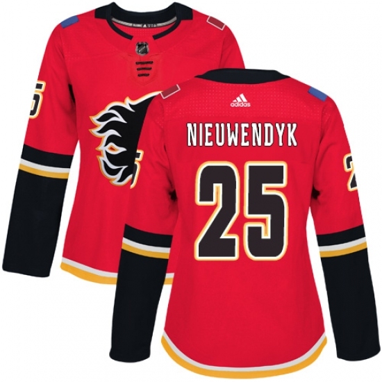 Women's Adidas Calgary Flames #25 Joe Nieuwendyk Authentic Red Home NHL Jersey Women's Adidas Calgary Flames #25 Joe Nieuwendyk Authentic Red Home NHL Jersey