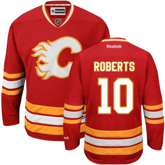 Women's Reebok Calgary Flames #10 Gary Roberts Authentic Red Third NHL Jersey Women's Reebok Calgary Flames #10 Gary Roberts Authentic Red Third NHL Jersey
