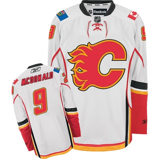 Women's Reebok Calgary Flames #9 Lanny McDonald Authentic White Away NHL Jersey Women's Reebok Calgary Flames #9 Lanny McDonald Authentic White Away NHL Jersey