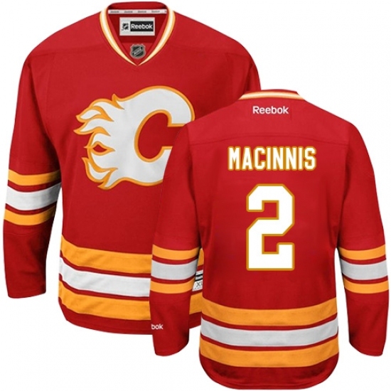 Men's Reebok Calgary Flames #2 Al MacInnis Premier Red Third NHL Jersey Men's Reebok Calgary Flames #2 Al MacInnis Premier Red Third NHL Jersey