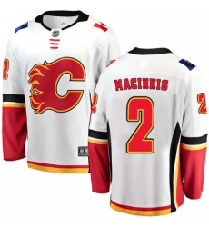 Youth Calgary Flames #2 Al MacInnis Fanatics Branded White Away Breakaway NHL Jersey
