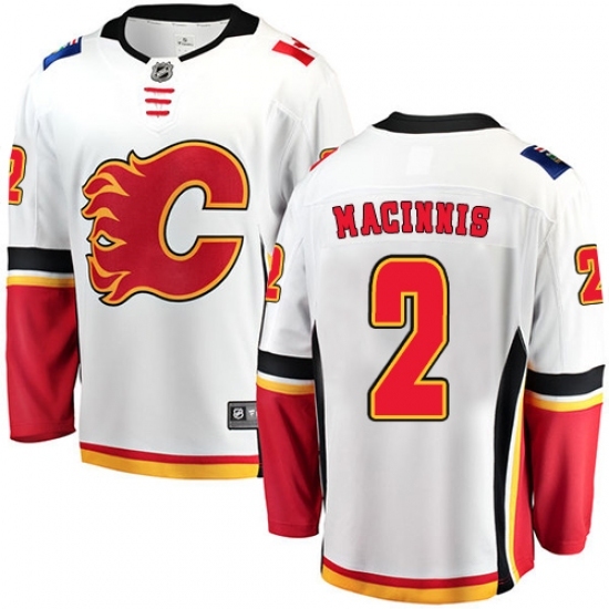 Youth Calgary Flames #2 Al MacInnis Fanatics Branded White Away Breakaway NHL Jersey Youth Calgary Flames #2 Al MacInnis Fanatics Branded White Away Breakaway NHL Jersey