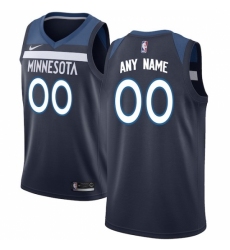 Men's Minnesota Timberwolves Nike Navy Swingman Custom Jersey - Icon Edition