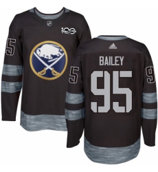 Men's Adidas Buffalo Sabres #95 Justin Bailey Premier Black 1917-2017 100th Anniversary NHL Jersey Men's Adidas Buffalo Sabres #95 Justin Bailey Premier Black 1917-2017 100th Anniversary NHL Jersey