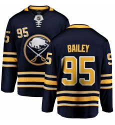 Men's Buffalo Sabres #95 Justin Bailey Fanatics Branded Navy Blue Home Breakaway NHL Jersey