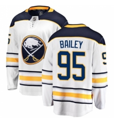 Men's Buffalo Sabres #95 Justin Bailey Fanatics Branded White Away Breakaway NHL Jersey
