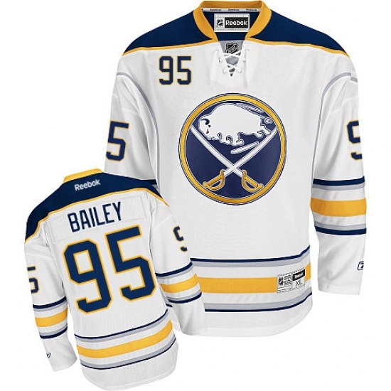 Men's Reebok Buffalo Sabres #95 Justin Bailey Authentic White Away NHL Jersey Men's Reebok Buffalo Sabres #95 Justin Bailey Authentic White Away NHL Jersey