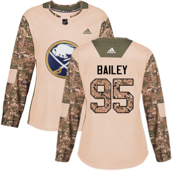 Women's Adidas Buffalo Sabres #95 Justin Bailey Authentic Camo Veterans Day Practice NHL Jersey Women's Adidas Buffalo Sabres #95 Justin Bailey Authentic Camo Veterans Day Practice NHL Jersey