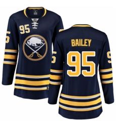 Women's Buffalo Sabres #95 Justin Bailey Fanatics Branded Navy Blue Home Breakaway NHL Jersey