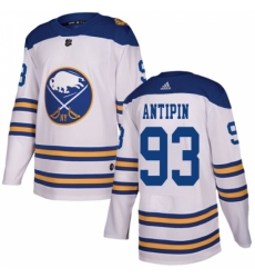 Men's Adidas Buffalo Sabres #93 Victor Antipin Authentic White 2018 Winter Classic NHL Jersey