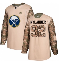 Men's Adidas Buffalo Sabres #92 Alexander Nylander Authentic Camo Veterans Day Practice NHL Jersey